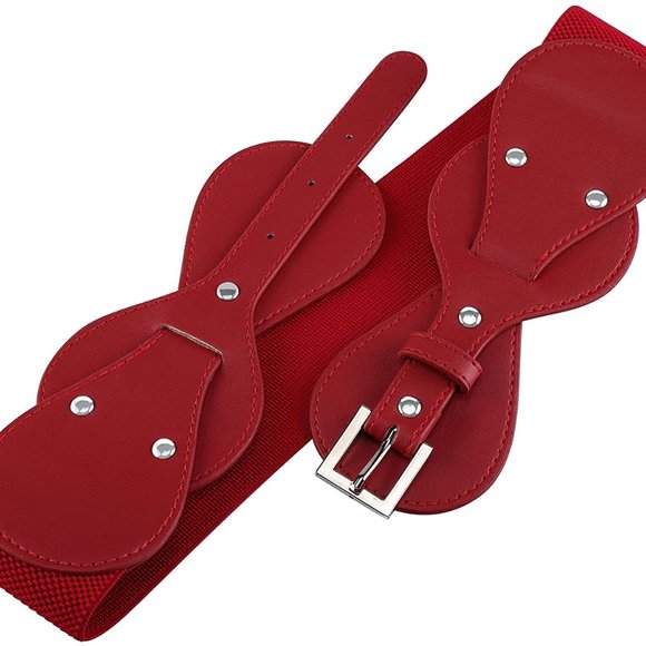 Women Vintage Waist Belt Elastic Stretch Cinch Wa